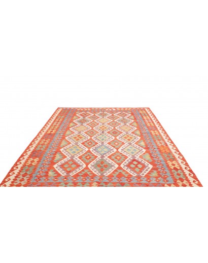 Tappeto Kilim Afghanistan arancione giallo 209x289