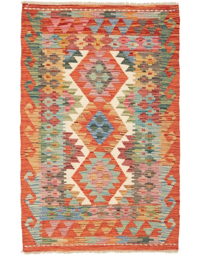 Tappeto Kilim Afghanistan marrone grigio 80x126