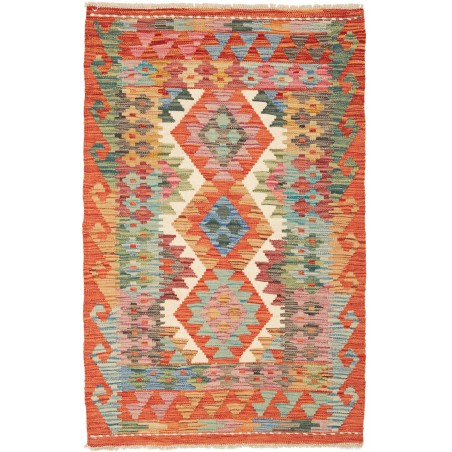 Tappeto Kilim Afghanistan marrone grigio 80x126