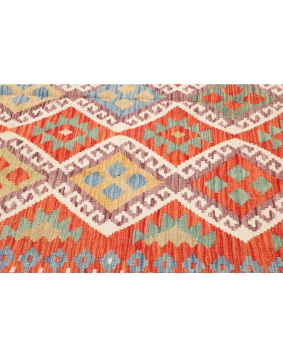 Tappeto Kilim Afghanistan arancione giallo 209x289
