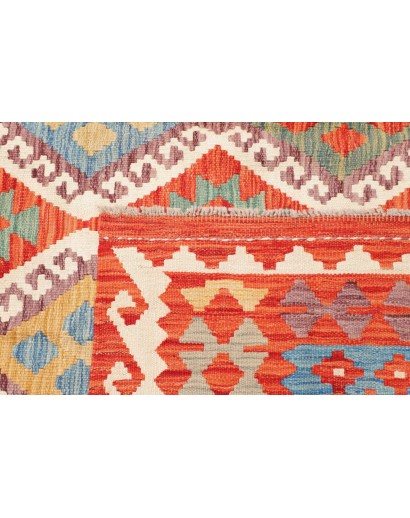 Tappeto Kilim Afghanistan arancione giallo 209x289
