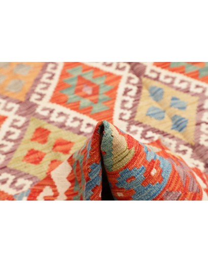 Tappeto Kilim Afghanistan arancione giallo 209x289