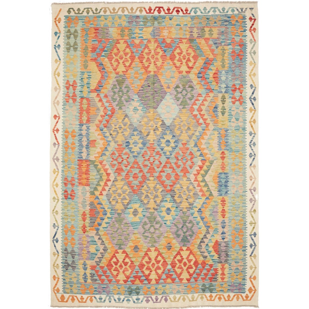 Tappeto Kilim Afghanistan marrone 205x292
