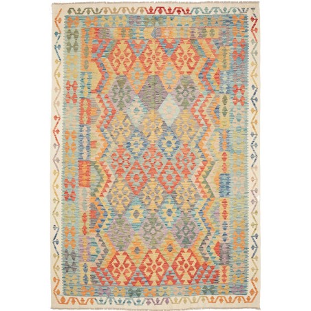 Tappeto Kilim Afghanistan marrone 205x292