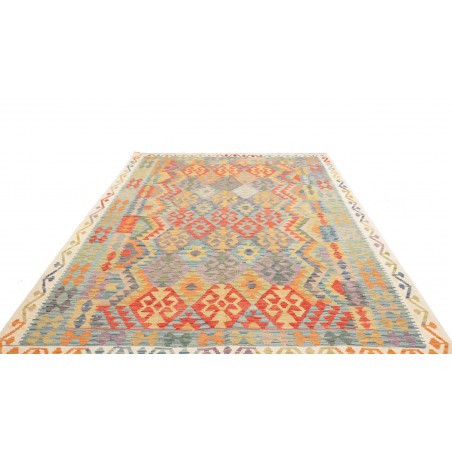 Tappeto Kilim Afghanistan marrone 205x292