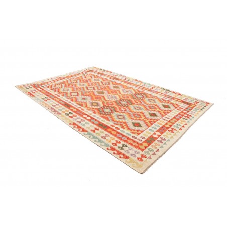 Tappeto Kilim Afghanistan marrone rosso 208x295