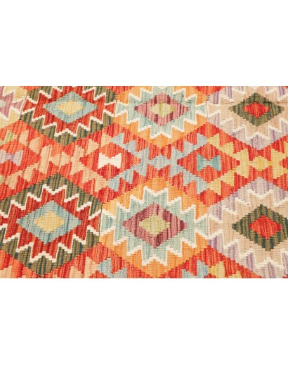 Tappeto Kilim Afghanistan marrone rosso 208x295