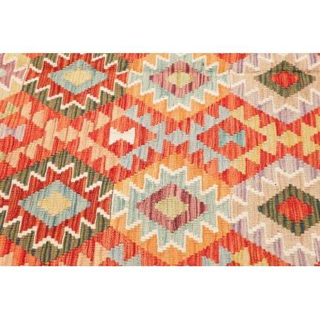 Tappeto Kilim Afghanistan marrone rosso 208x295