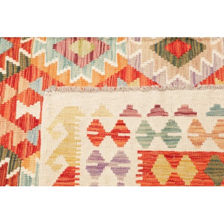 Tappeto Kilim Afghanistan marrone rosso 208x295