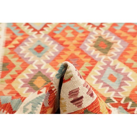 Tappeto Kilim Afghanistan marrone rosso 208x295