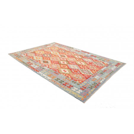 Tappeto Kilim Afghanistan marrone arancione 203x291