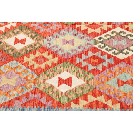 Tappeto Kilim Afghanistan marrone arancione 203x291