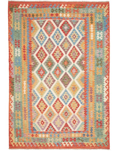Tappeto Kilim Afghanistan marrone 207x295