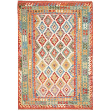 Tappeto Kilim Afghanistan marrone 207x295