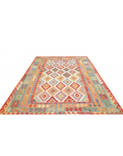 Tappeto Kilim Afghanistan marrone 207x295