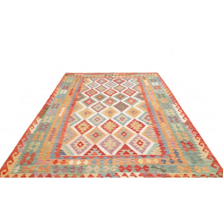 Tappeto Kilim Afghanistan marrone 207x295