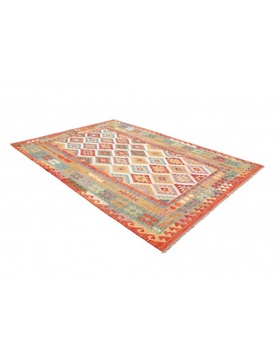Tappeto Kilim Afghanistan marrone 207x295