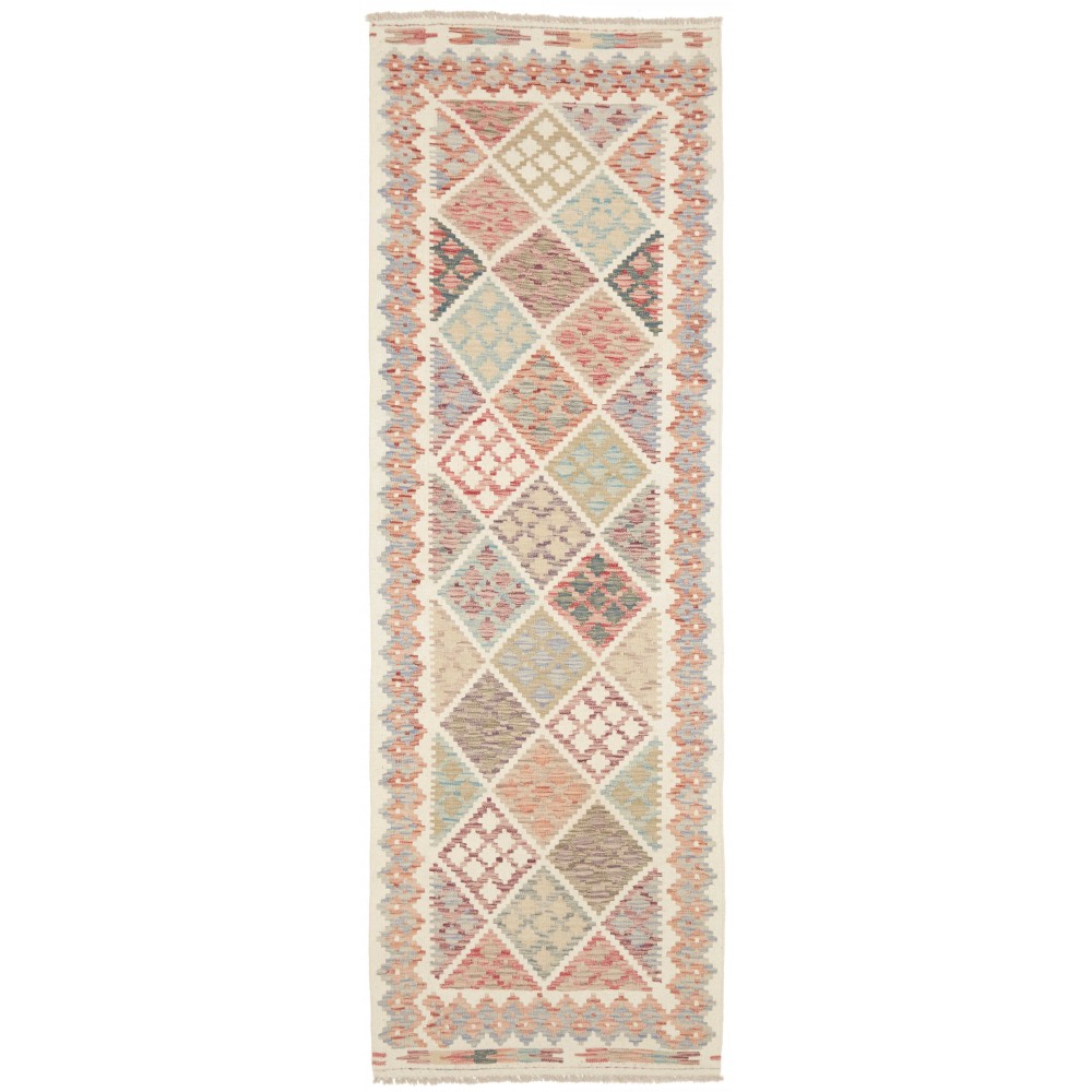 Tappeto Kilim Afghanistan beige marrone 81x250