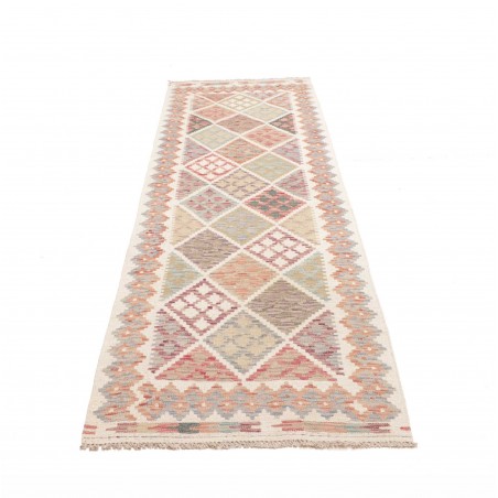 Tappeto Kilim Afghanistan beige marrone 81x250