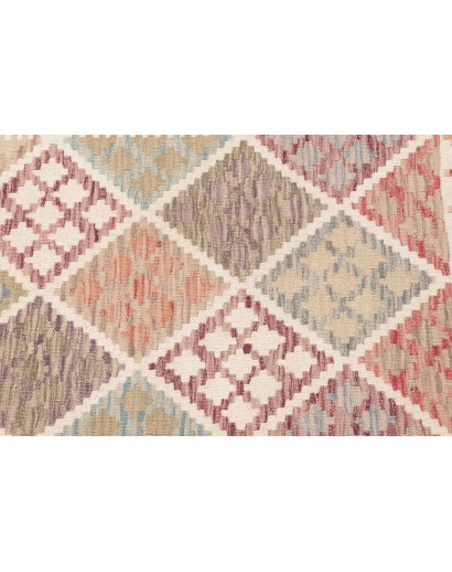 Tappeto Kilim Afghanistan beige marrone 81x250