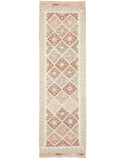 Tappeto Kilim Afghanistan bianco 73x284