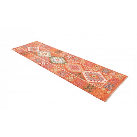 Tappeto Kilim Afghanistan arancione marrone 78x248