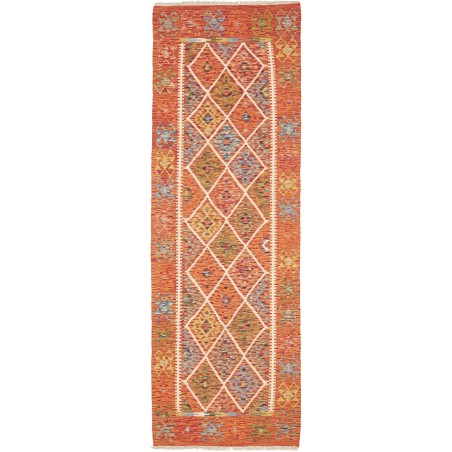Tappeto Kilim Afghanistan arancione beige 79x240