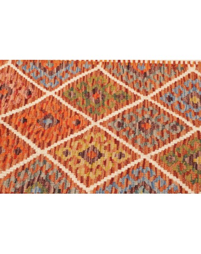 Tappeto Kilim Afghanistan arancione beige 79x240