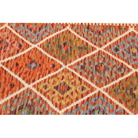Tappeto Kilim Afghanistan arancione beige 79x240
