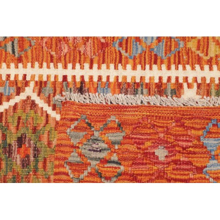 Tappeto Kilim Afghanistan arancione beige 79x240