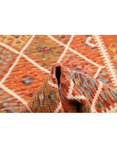 Tappeto Kilim Afghanistan arancione beige 79x240