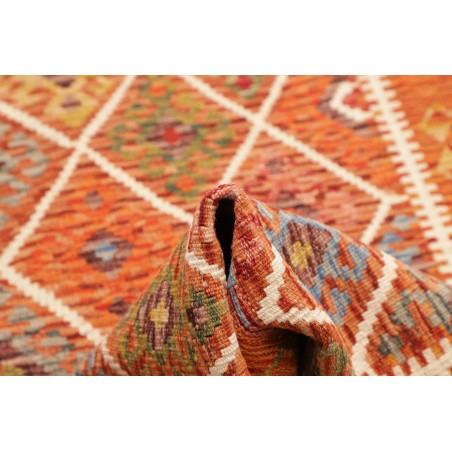 Tappeto Kilim Afghanistan arancione beige 79x240