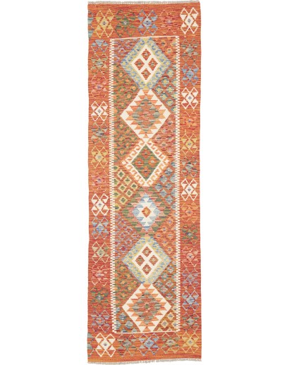 Tappeto Kilim Afghanistan arancione 74x236
