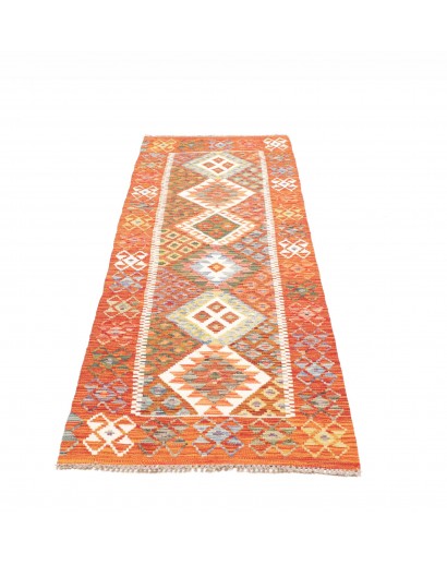 Tappeto Kilim Afghanistan arancione 74x236