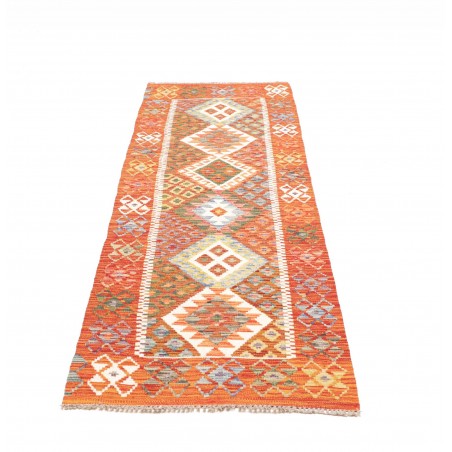 Tappeto Kilim Afghanistan arancione 74x236