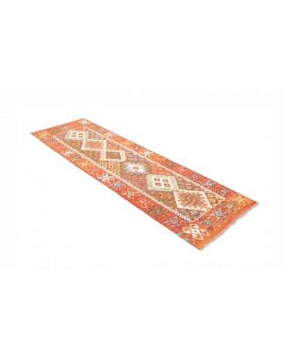 Tappeto Kilim Afghanistan arancione 74x236
