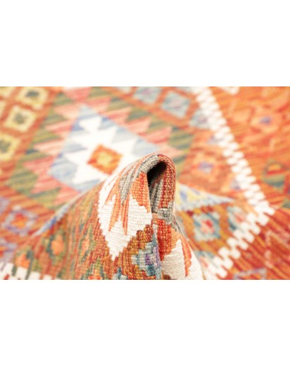 Tappeto Kilim Afghanistan arancione 74x236