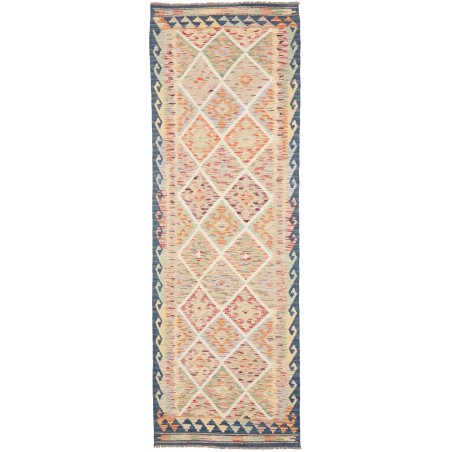 Tappeto Kilim Afghanistan marrone giallo 82x258