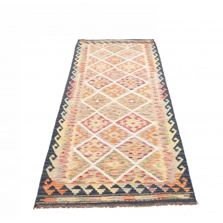 Tappeto Kilim Afghanistan marrone giallo 82x258