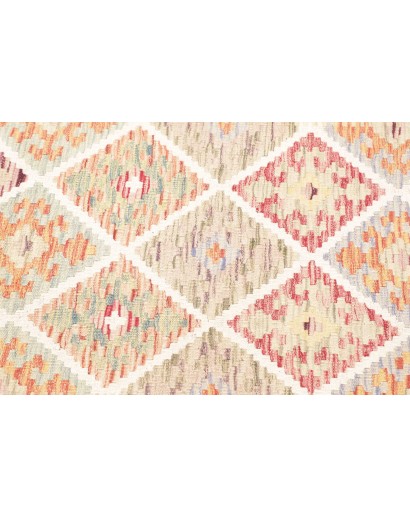 Tappeto Kilim Afghanistan marrone giallo 82x258