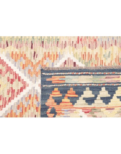 Tappeto Kilim Afghanistan marrone giallo 82x258