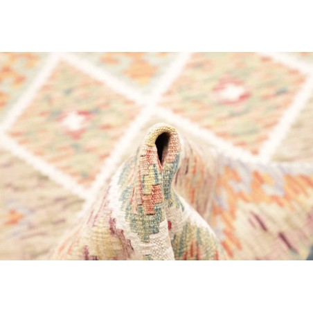 Tappeto Kilim Afghanistan marrone giallo 82x258