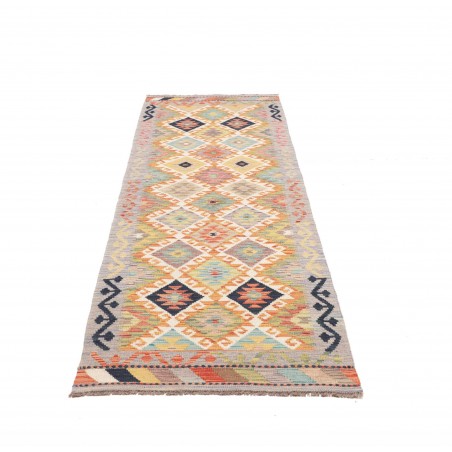 Tappeto Kilim Afghanistan marrone bianco 82x256