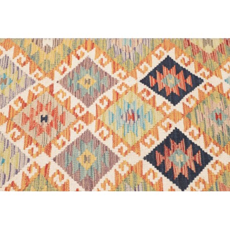 Tappeto Kilim Afghanistan marrone bianco 82x256