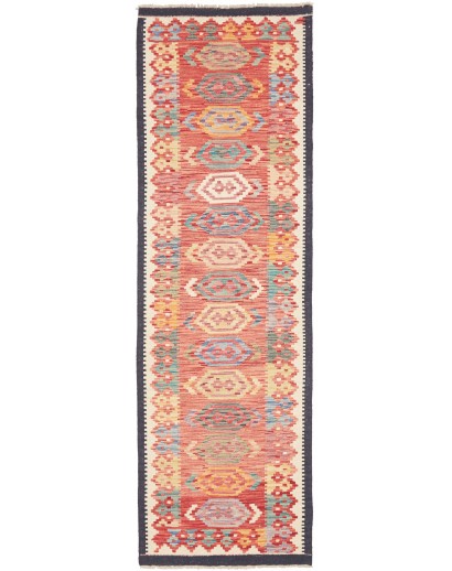 Tappeto Kilim Afghanistan marrone 77x249