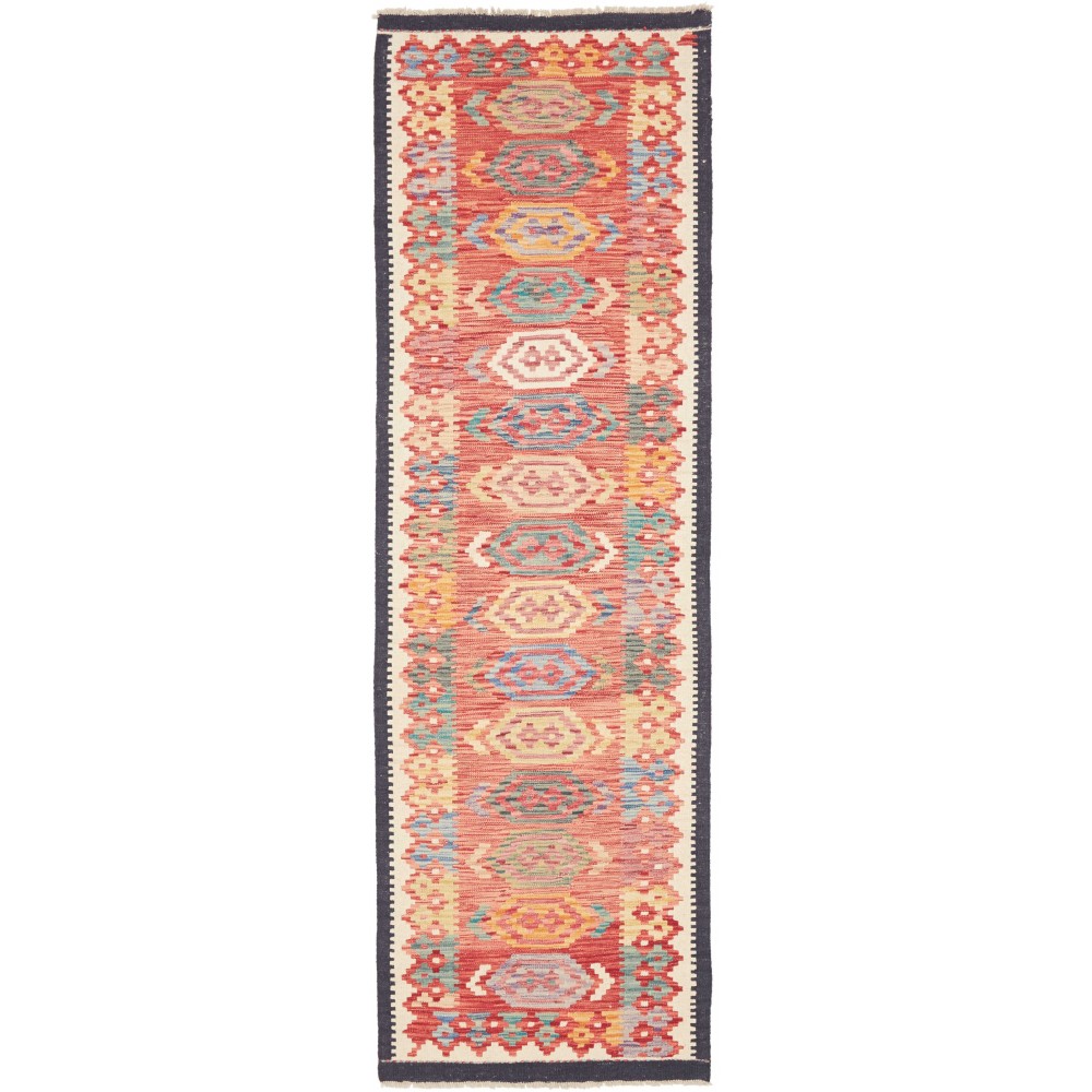 Tappeto Kilim Afghanistan marrone 77x249