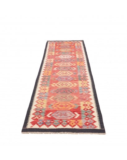 Tappeto Kilim Afghanistan marrone 77x249