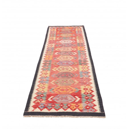 Tappeto Kilim Afghanistan marrone 77x249