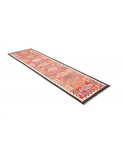 Tappeto Kilim Afghanistan marrone 77x249