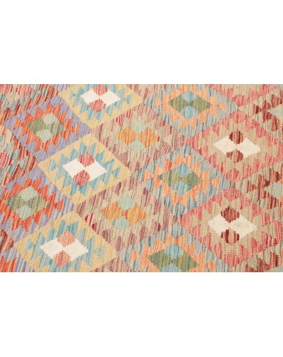 Tappeto Kilim Afghanistan marrone 82x261